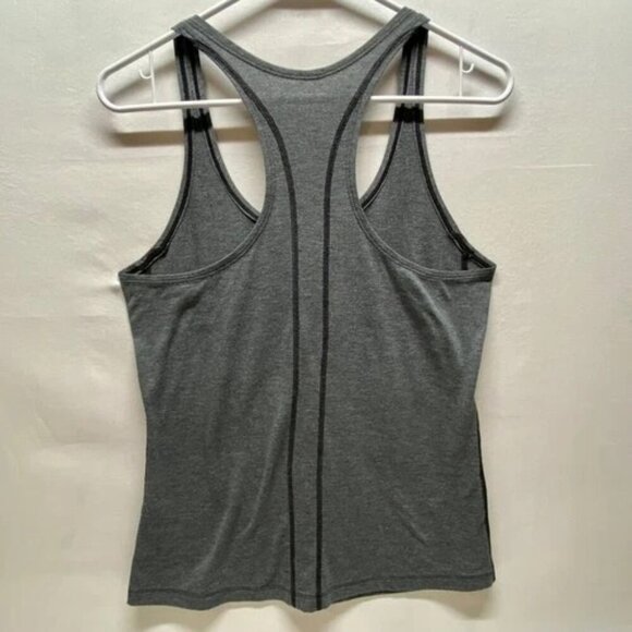Under Armour Racerback Tank Women's Small Charcoal Gray Heat Gear Activewear GUC - Picture 2 of 5